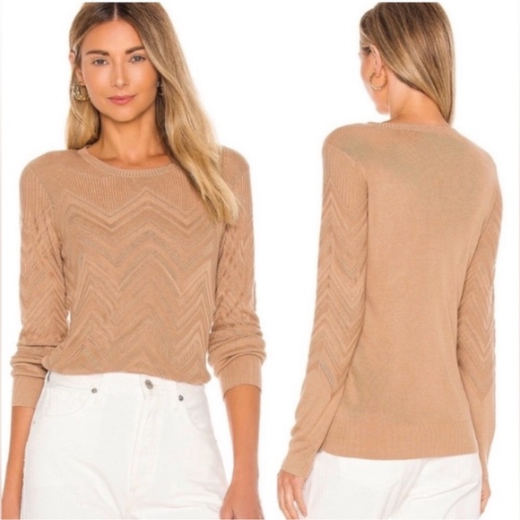 L'AGENCE Suka Chevron Sweater - Picture 1 of 7